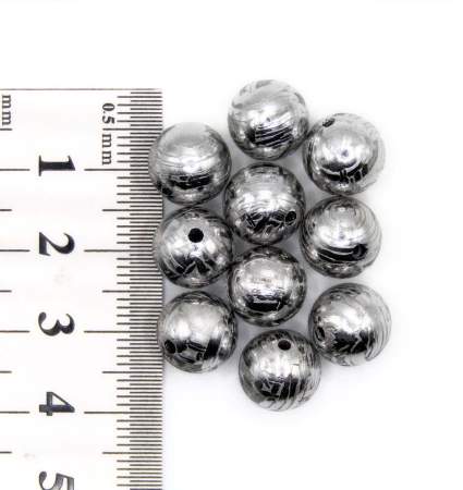 Шар 10 мм с отверстием из метеорита Aletai