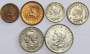 Набор монет Аргентина 1925-1947 гг, 6 монет
