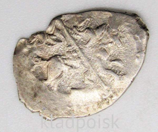 Копейка (чешуя) серебро Иван IV Васильевич Грозный 1533-1584 гг., Новгородский денежный двор, ПС, ГКХ № 10, арт 2