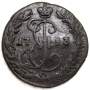 Монета 1 денга 1793 года КМ, Российская Империя, Екатерина II