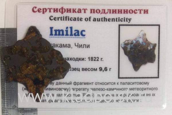 Спил метеорита Imilac арт 2 Спил метеорита Imilac арт 2