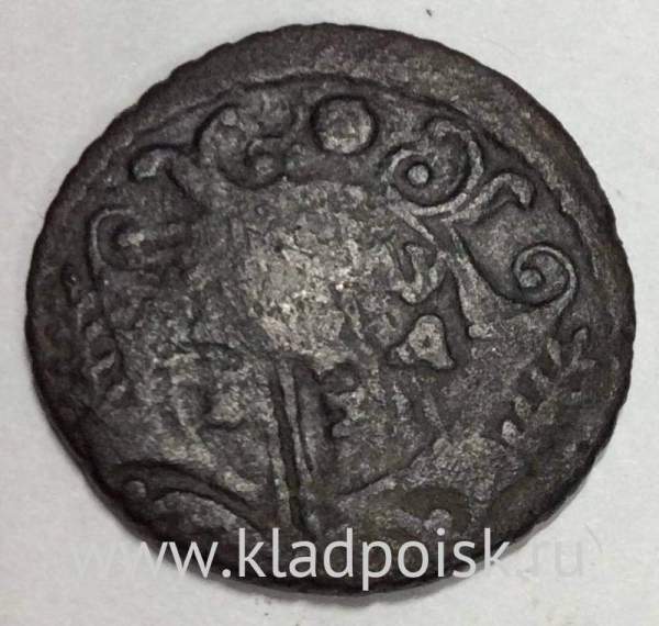 Монета полушка, Российская Империя, Анна Иоановна, перечекан