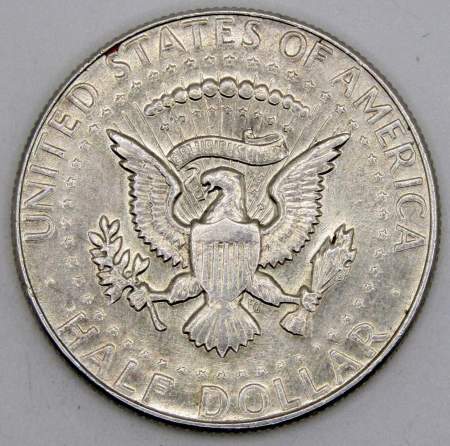 Монета 50 центов США «Кеннеди» 1969 года серебро 400 пробы, арт 4