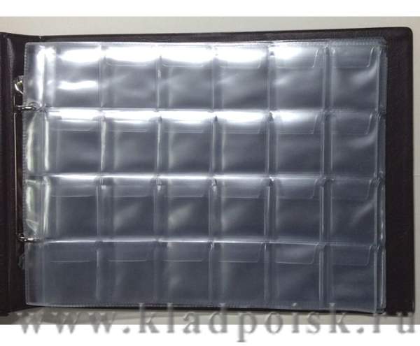 Альбом для монет ПВХ горизонтальный М-240