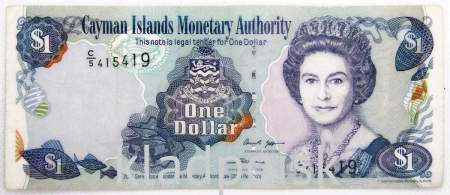 Банкнота 1 доллар 2004 года Каймановы острова