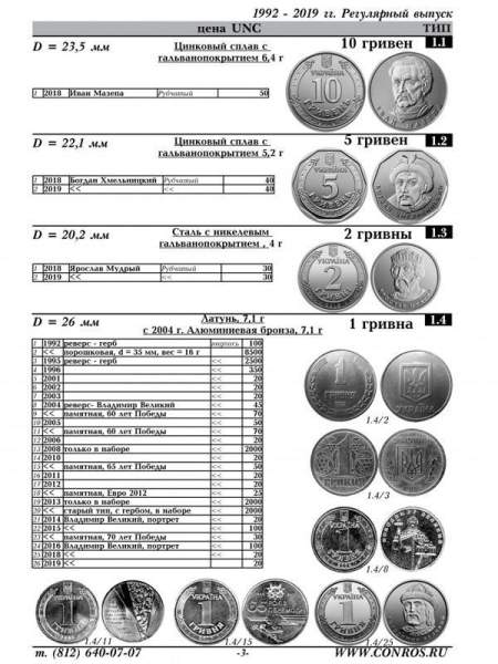 Каталог-справочник Монеты Украины 1992-2020 годы Каталог-справочник Монеты Украины 1992-2020 годы