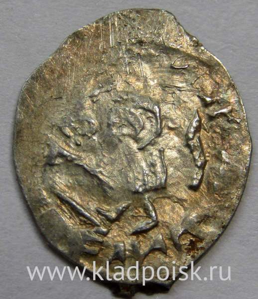 Денга Василий II Васильевич «Тёмный», серебро, Лесоруб/дерево, арт 3