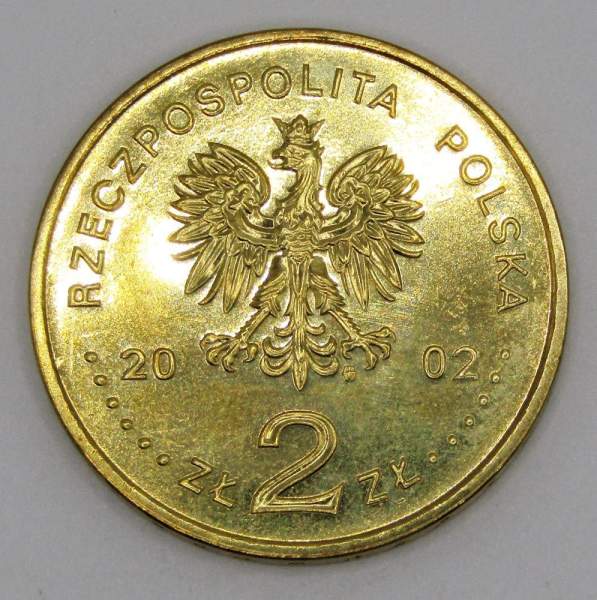 Монета 2 злотых Польша 2002 год - Генерал Владислав Андерс