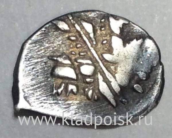 Копейка серебро Михаил Фёдорович (чешуя), 1613-1645 гг. НГ - Новгородский денежный двор, арт 6