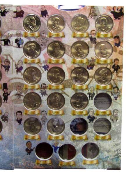 Набор монет 1 доллар США «Президенты Америки», 40 монет + альбом в подарок!