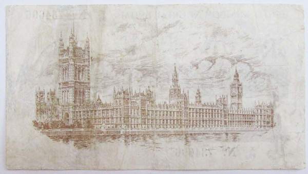 Банкнота 1 фунт 1916 года Великобритания