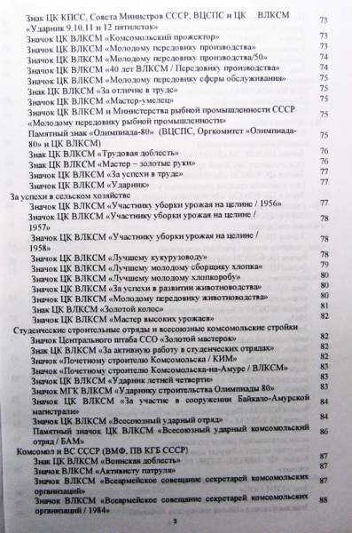 Каталог-определитель Фалеристика ВЛКСМ - Основные Комсомольские знаеи Каталог-определитель Фалеристика ВЛКСМ - Основные Комсомольские знаеи