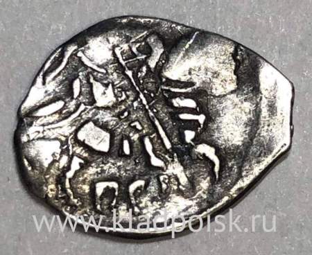 Копейка серебро Михаил Фёдорович (чешуя), 1613-1645 гг. Псковский денежный двор, арт 6