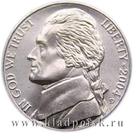 Монета 5 центов Покупка Луизианы