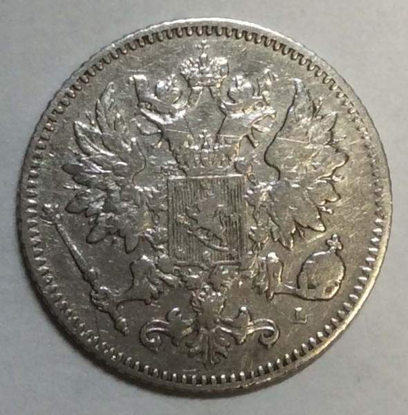 Монета 25 пенни 1898 г. для Финляндии (Николай II)
