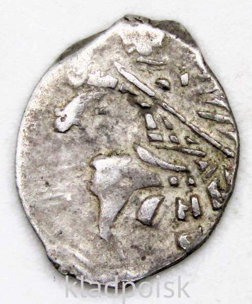 Копейка серебро Михаил Фёдорович (чешуя), 1613-1645 гг. НГ - Новгородский денежный двор, арт 5