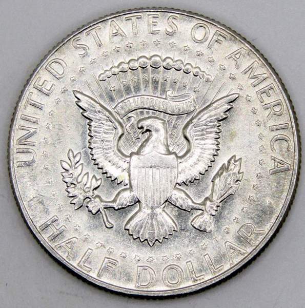 Монета 50 центов США «Кеннеди» 1969 года серебро 400 пробы, арт 2