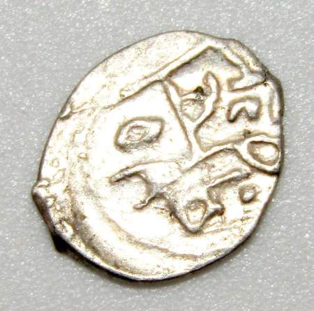 Полушка (1/4 копейки) серебро Иван IV Васильевич Грозный 1533-1584 гг. Москва, арт 5