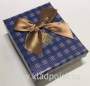 Коробка подарочная шотландка синяя клетка