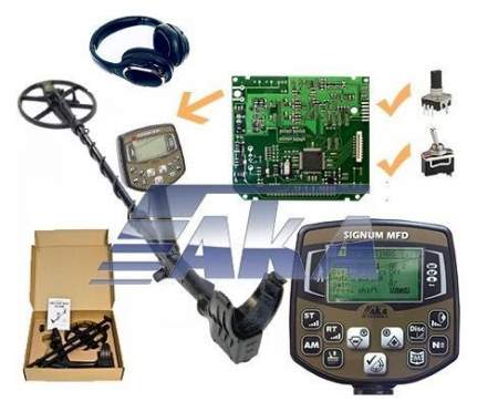 Металлоискатель АКА Сигнум 7272М MFD Pro V4.0 DD 9х12" 7кГц с беспроводными наушниками