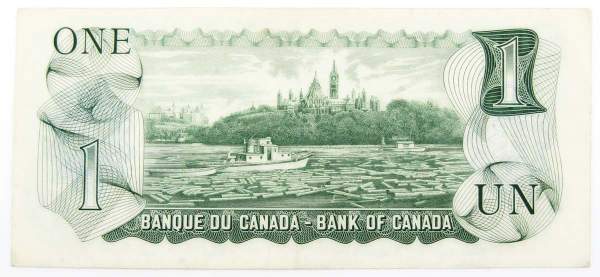 Банкнота 1 доллар 1973 Канада Банкнота 1 доллар 1973 Канада