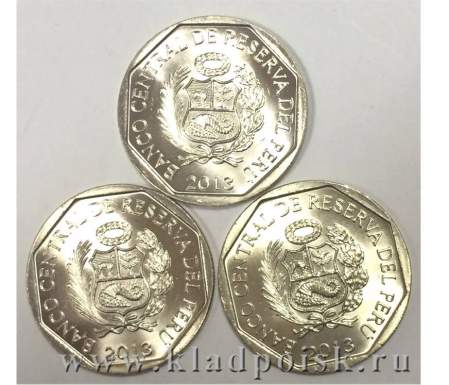 Набор монет Перу серии Природные ресурсы Перу, 2013, 3 монеты