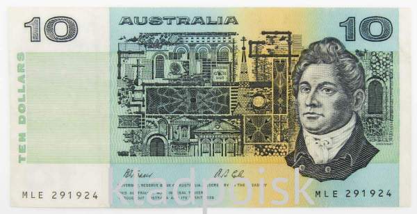 Банкнота 10 долларов Австралия 1981 года