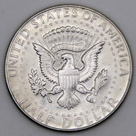 Монета  50 центов США «Кеннеди» 1965 года серебро 400 пробы, арт 2