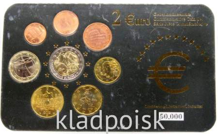 Набор монет Евро Италия 2002-2005 годов
