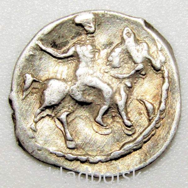 Денга Иван IV Васильевич Грозный (чешуя), серебро, Тверь, ГКХ-94, арт 2