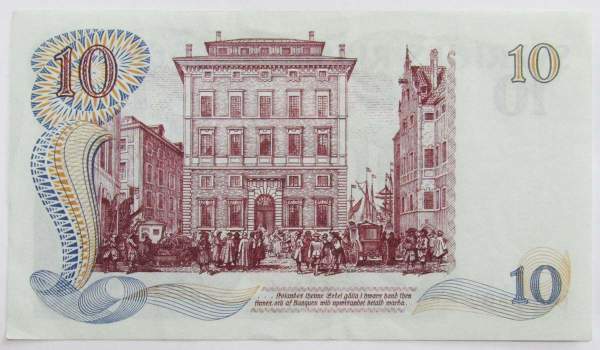 Банкнота 10 крон 1968 года Швеция Банкнота 10 крон 1968 года Швеция