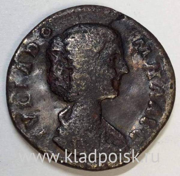 Монета Сестерций Римская Империя Юлия Домна 193-196 гг.