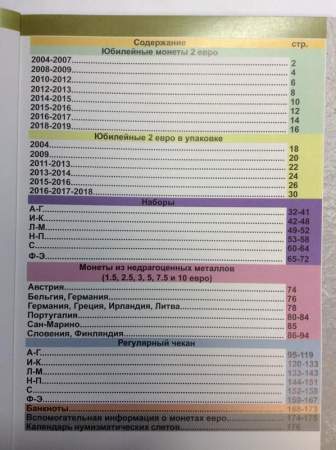 Каталог монет из недрагоценных металлов и банкнот Евро 1999-2019 (с ценами)