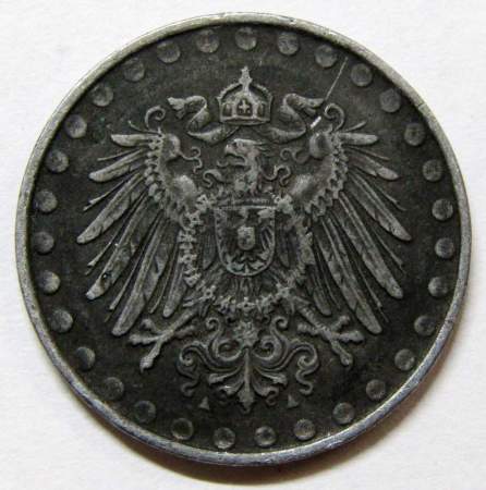 Монета 10 пфеннигов Германия 1917