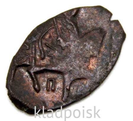 Копейка медь Алексей Михайлович (чешуя), 1655-1663 гг. Медный бунт, Псков