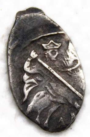 Копейка (чешуя) серебро Иван IV Васильевич Грозный 1533-1584 гг., Новгородский денежный двор, АЛ, арт 3 Копейка (чешуя) серебро Иван IV Васильевич Грозный 1533-1584 гг., Новгородский денежный двор, АЛ, арт 3