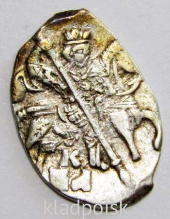 Копейка (чешуя) серебро Иван IV Васильевич Грозный 1533-1584 гг., Новгородский денежный двор, К/ВА, КГ-87, арт 4