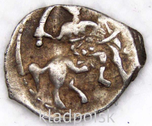 Денга Иван IV Васильевич Грозный (чешуя), серебро, Москва, арт 2