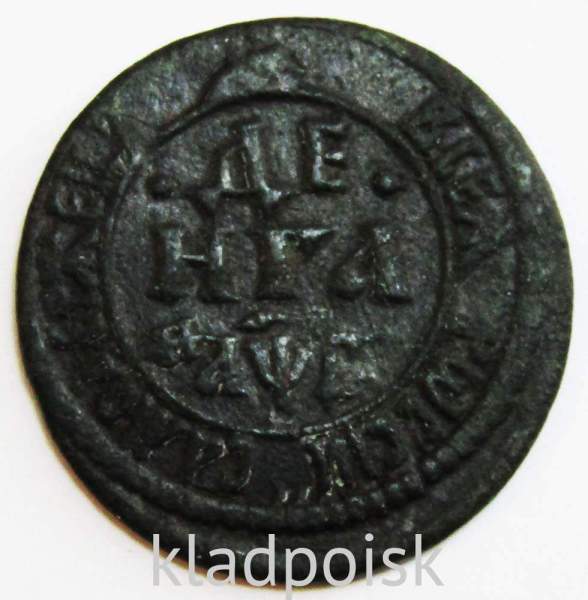 Монета денга Российской Империи 1703 (Петр I) Монета денга Российской Империи 1703 (Петр I)