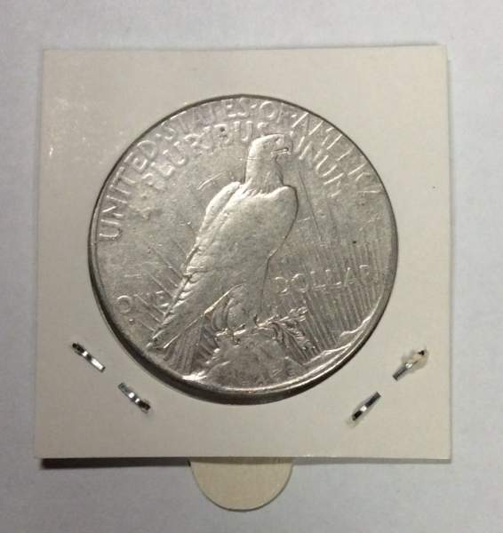 Монета 1 доллар США «Мир» 1926 года, Серебро 900 пр.