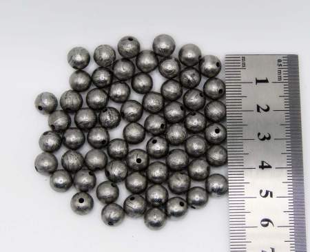 Шар 8 мм с отверстием из метеорита Aletai