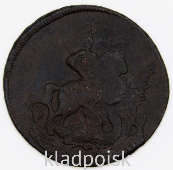 Монета 2 копейки 1759 года, Российская Империя, Елизавета I, арт 4 Монета 2 копейки 1759 года, Российская Империя, Елизавета I, арт 4