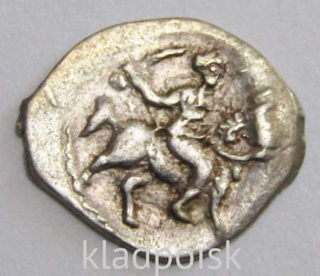 Денга Иван IV Васильевич Грозный (чешуя), серебро, 1533-1584 г., КГ-65, арт 8