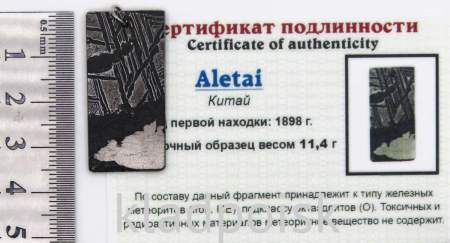 Подвеска из метеорита Aletai, арт 7
