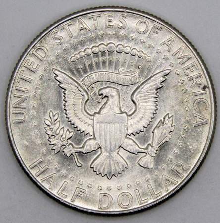 Монета 50 центов США «Кеннеди» 1966 года серебро 400 пробы, арт 3