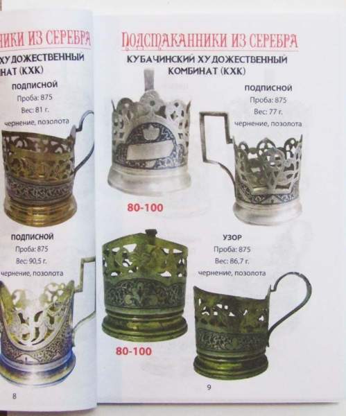 Подстаканники СССР Каталог-ценник Подстаканники СССР Каталог-ценник