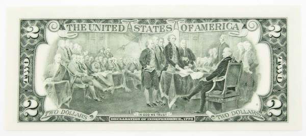 Банкнота 2 доллара США 1995 года, F - Атланта