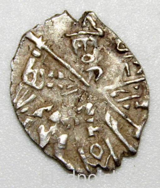 Копейка серебро Михаил Фёдорович (чешуя), 1613-1645 гг. Москва Арт. 17