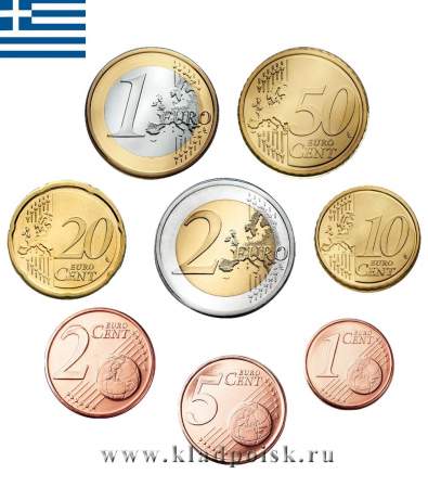 Набор монет Евро Греция