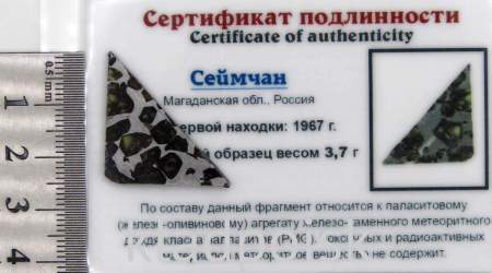 Спил метеорита Сеймчан арт 31